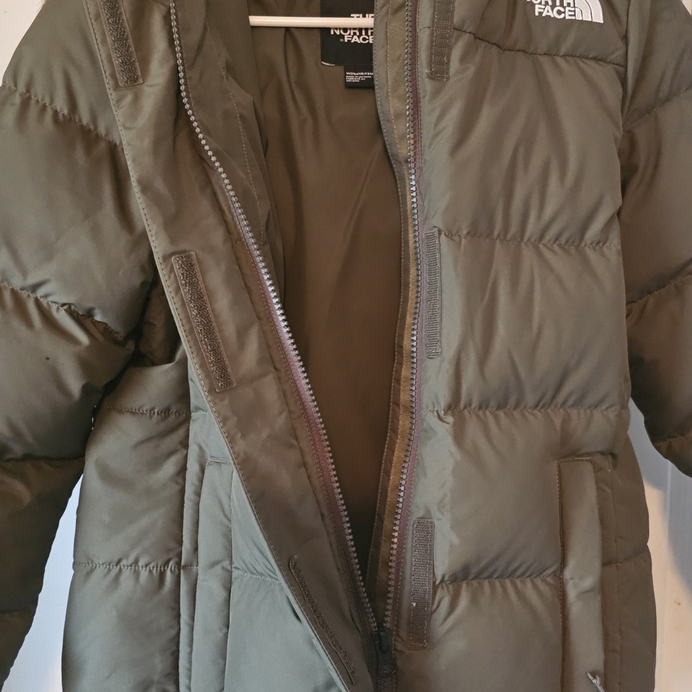 The North Face Olive Puffer Jacket